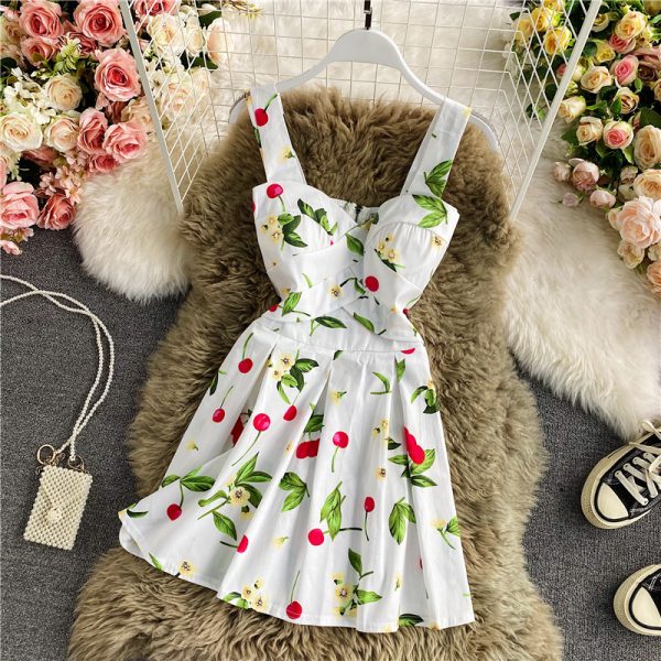 Temperament tartan dress tall waist sleeveless fashionable nightclub strapless wave with A word skirt condole belt - Image 5